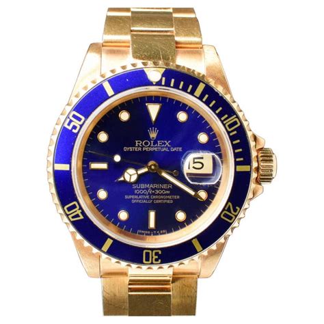 is 1987 rolex submariner 14k or 18k gold